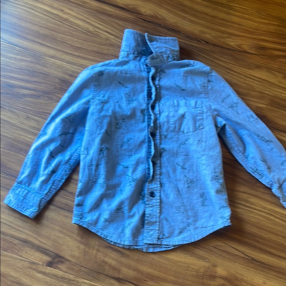 Kids Blue Button-Up Shirt